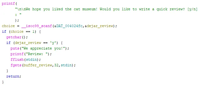 Buffer overflow part